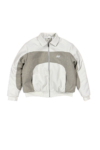 Color Block Collared Blouson Jacket